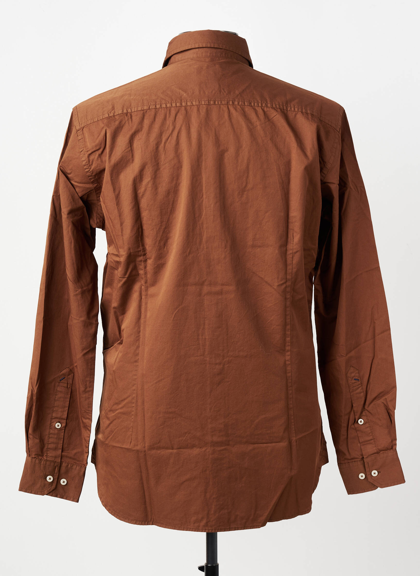Chemise manches longues coupe cintrée marron U.S. POLO ASSN homme