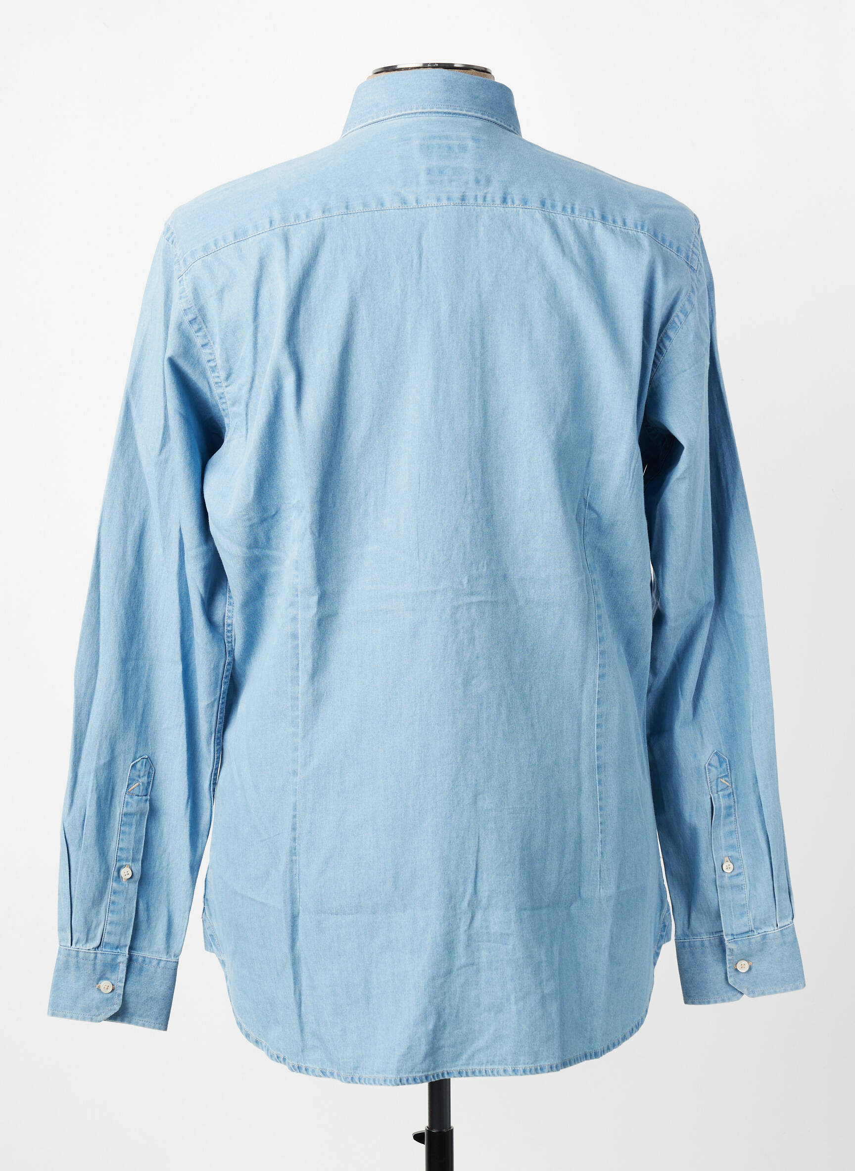 Chemise manches longues coupe cintrée bleu U.S. POLO ASSN homme