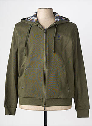 Veste casual resserrée sur le bas vert U.S. POLO ASSN homme