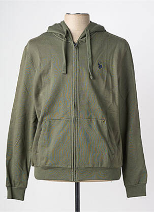 Veste casual resserrée sur le bas vert U.S. POLO ASSN homme
