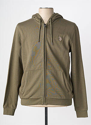 Veste casual resserrée sur le bas vert U.S. POLO ASSN homme