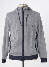 Gilet manches longues maille fine bleu U.S. POLO ASSN homme