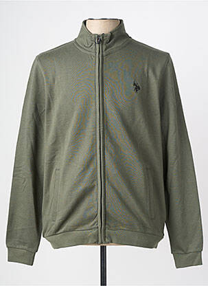 Veste casual resserrée sur le bas vert U.S. POLO ASSN homme
