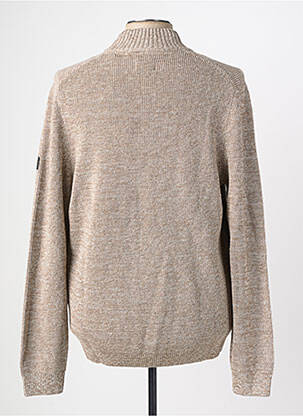 Gilet manches longues tissage chiné marron CAMEL ACTIVE homme