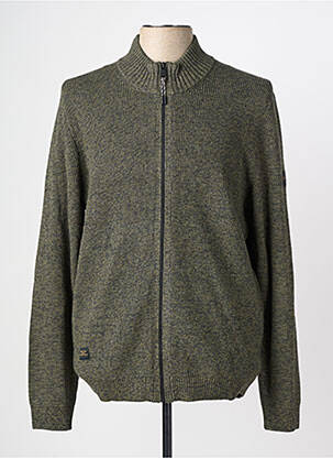 Gilet manches longues tissage chiné vert CAMEL ACTIVE homme