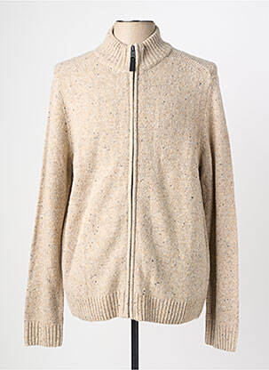 Gilet manches longues tissage chiné beige CAMEL ACTIVE homme