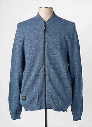 Gilet manches longues tissage chiné bleu CAMEL ACTIVE homme