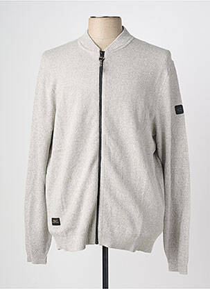 Gilet manches longues tissage chiné gris CAMEL ACTIVE homme