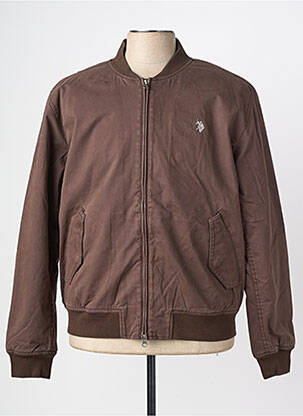 Blouson poches marron U.S. POLO ASSN homme