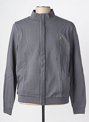 Veste casual fermeture boutonnée sur le devant gris U.S. POLO ASSN homme