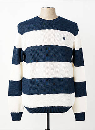 Pull col rond manches longues bleu U.S. POLO ASSN homme