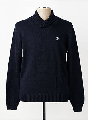 Pull col rond manches longues bleu U.S. POLO ASSN homme
