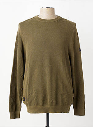 Pull col rond manches longues vert CAMEL ACTIVE homme