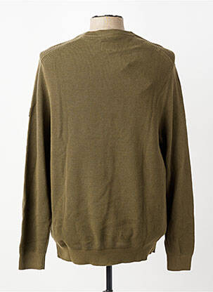 Pull col rond manches longues vert CAMEL ACTIVE homme