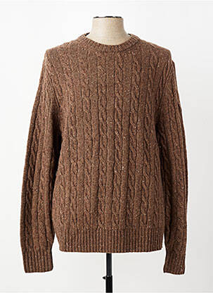 Pull col rond manches longues marron CAMEL ACTIVE homme