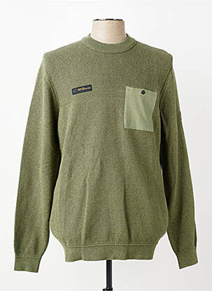 Pull col rond manches longues vert CAMEL ACTIVE homme