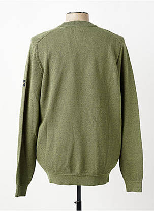 Pull col rond manches longues vert CAMEL ACTIVE homme