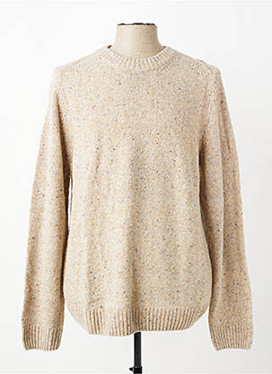 Pull col rond manches longues beige CAMEL ACTIVE homme
