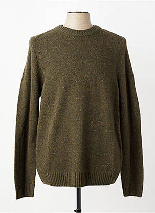 Pull col rond manches longues vert CAMEL ACTIVE homme