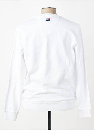 Sweat-shirt broderie manches longues blanc U.S. POLO ASSN homme