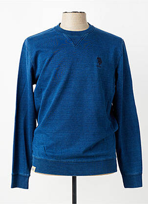 Sweat-shirt broderie manches longues bleu U.S. POLO ASSN homme