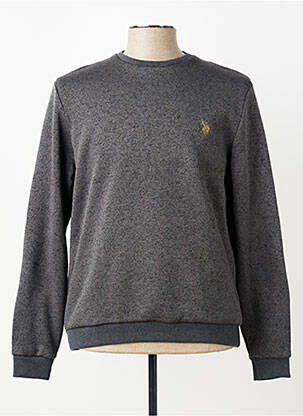Sweat-shirt manches longues manches longues gris U.S. POLO ASSN homme