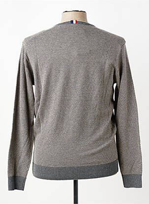 Pull col rond manches longues gris U.S. POLO ASSN homme