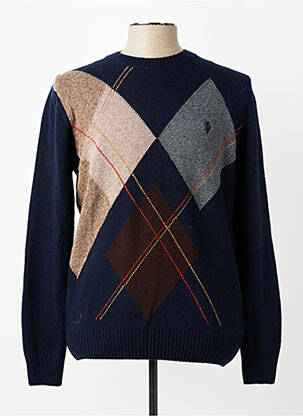 Pull col rond manches longues bleu U.S. POLO ASSN homme
