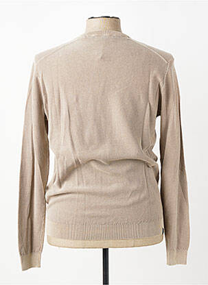 Pull col rond manches longues beige U.S. POLO ASSN homme