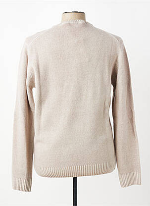 Pull col rond manches longues beige U.S. POLO ASSN homme