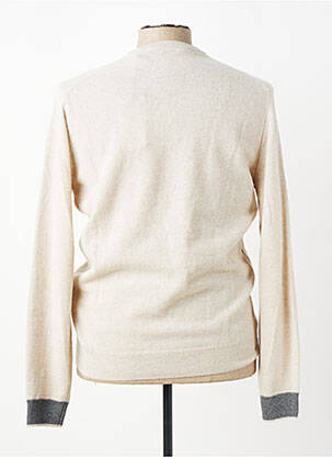 Pull col rond manches longues beige U.S. POLO ASSN homme