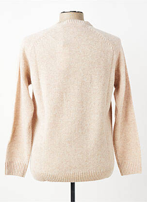 Pull col rond manches longues beige U.S. POLO ASSN homme