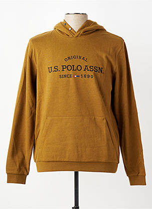 Sweat-shirt à capuche broderie manches longues vert U.S. POLO ASSN homme