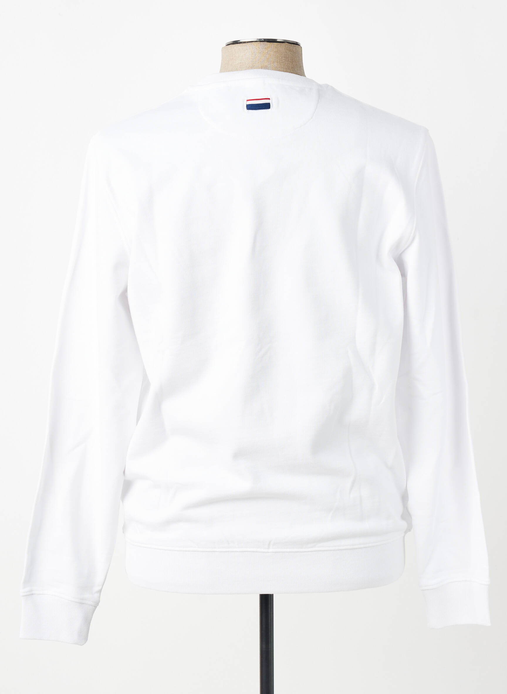 Sweat-shirt broderie manches longues blanc U.S. POLO ASSN homme