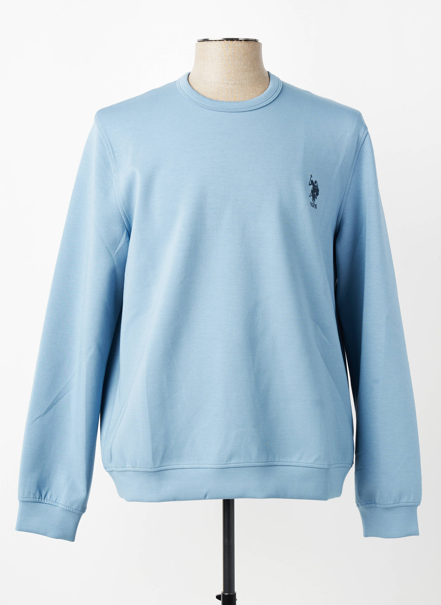 Sweat-shirt stretch manches longues bleu U.S. POLO ASSN homme