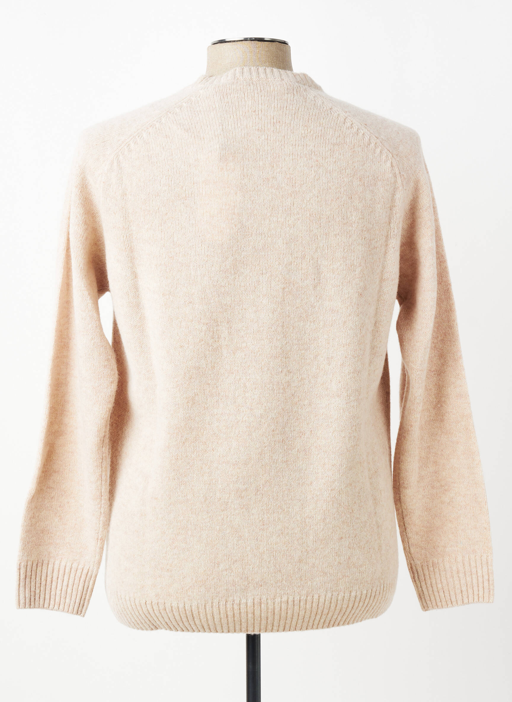 Pull col rond manches longues beige U.S. POLO ASSN homme