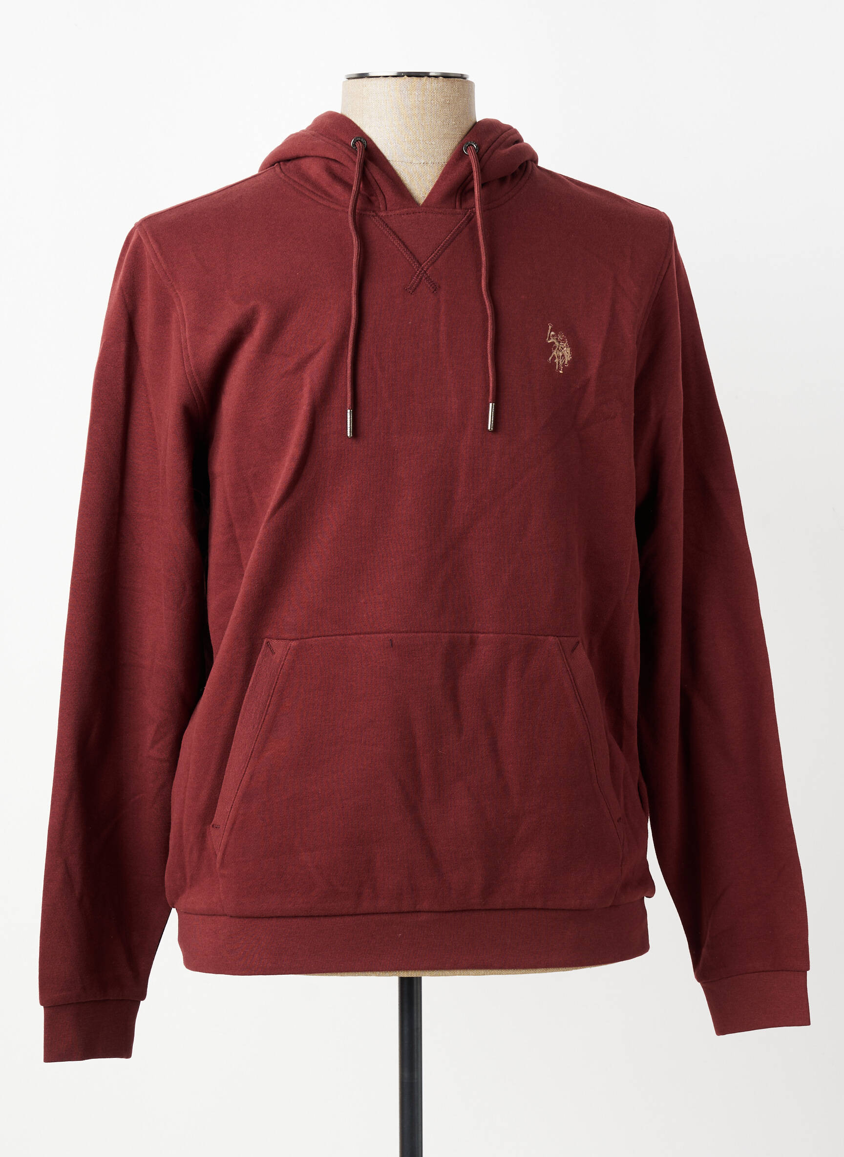 Sweat-shirt à capuche manches longues manches longues marron U.S. POLO ASSN homme