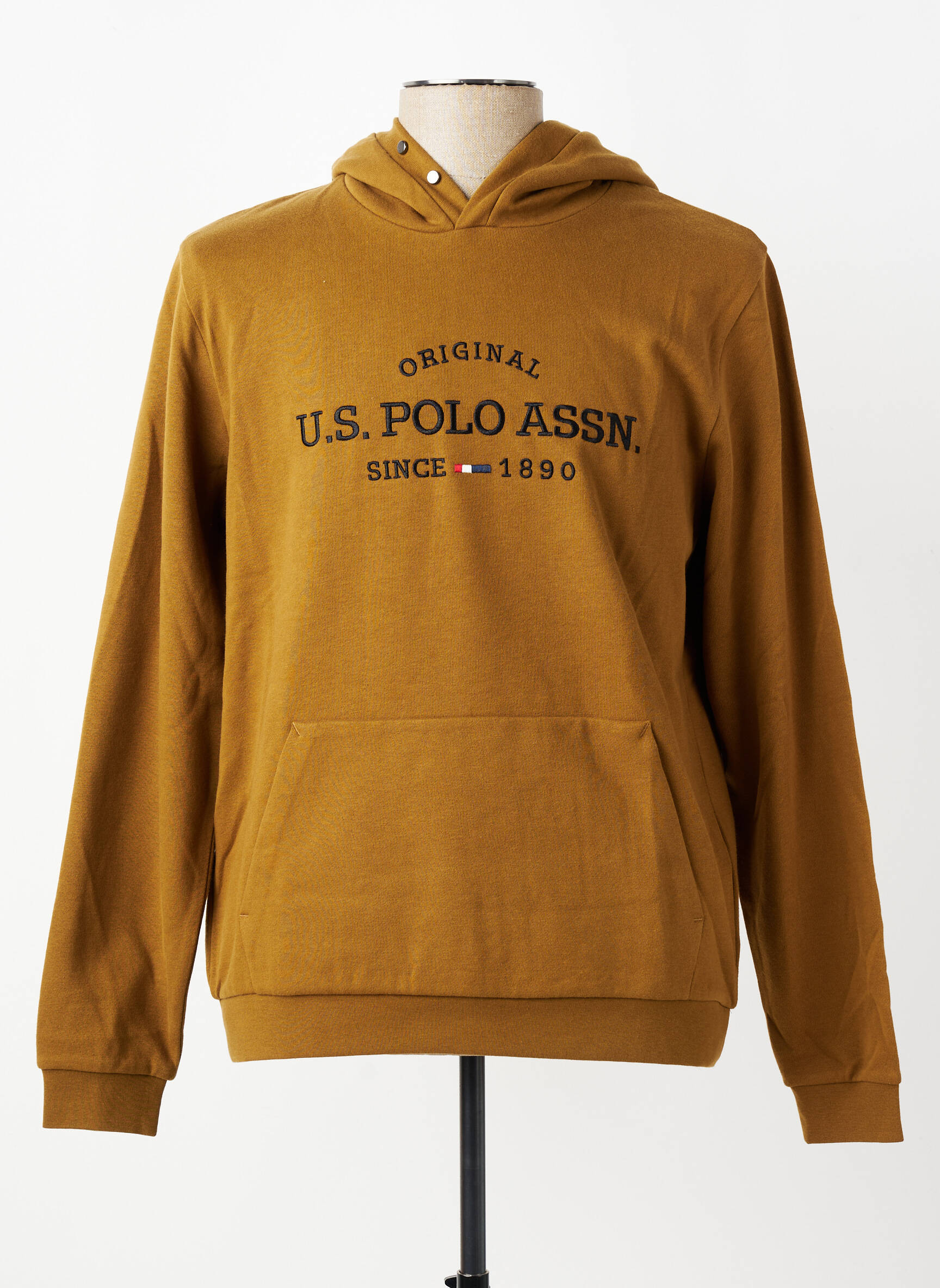 Sweat-shirt à capuche broderie manches longues vert U.S. POLO ASSN homme