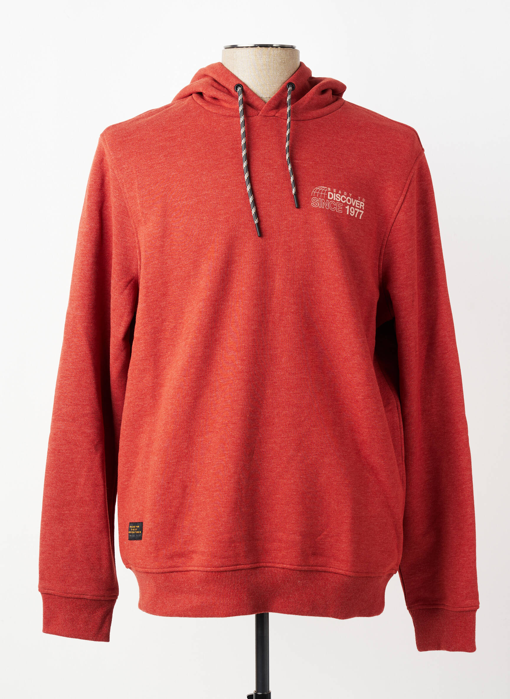 Sweat-shirt à capuche sérigraphie floquée manches longues orange CAMEL ACTIVE homme