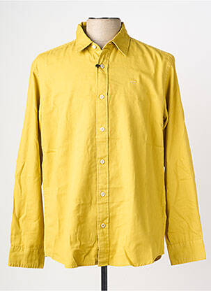 Chemise manches longues coupe cintrée jaune CAMEL ACTIVE homme