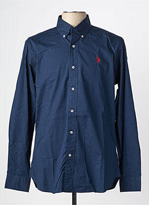 Chemise manches longues coupe cintrée bleu U.S. POLO ASSN homme