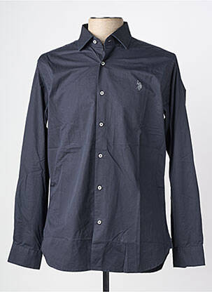 Chemise manches longues coupe cintrée bleu fonce U.S. POLO ASSN homme