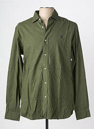 Chemise manches longues coupe cintrée vert U.S. POLO ASSN homme