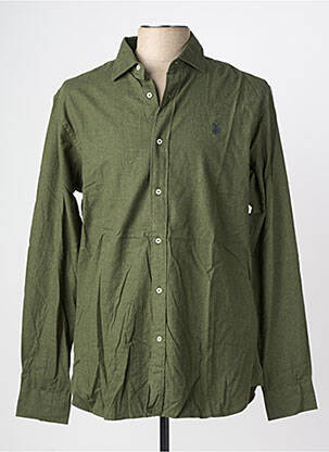 Chemise manches longues coupe cintrée vert U.S. POLO ASSN homme