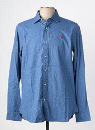 Chemise manches longues coupe cintrée bleu U.S. POLO ASSN homme