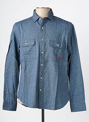 Chemise manches longues poches bleu U.S. POLO ASSN homme