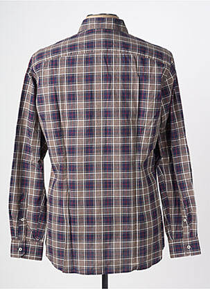 Chemise manches longues imprimé écossais marron U.S. POLO ASSN homme