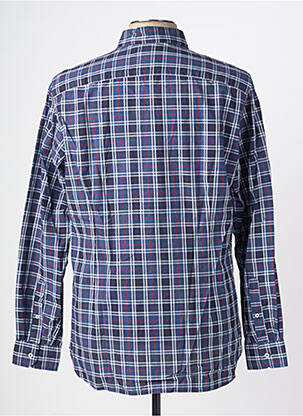 Chemise manches longues imprimé écossais bleu U.S. POLO ASSN homme
