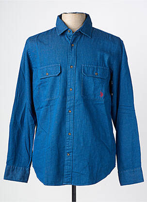 Chemise manches longues poches bleu U.S. POLO ASSN homme