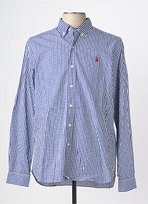 Chemise manches longues coupe cintrée bleu U.S. POLO ASSN homme